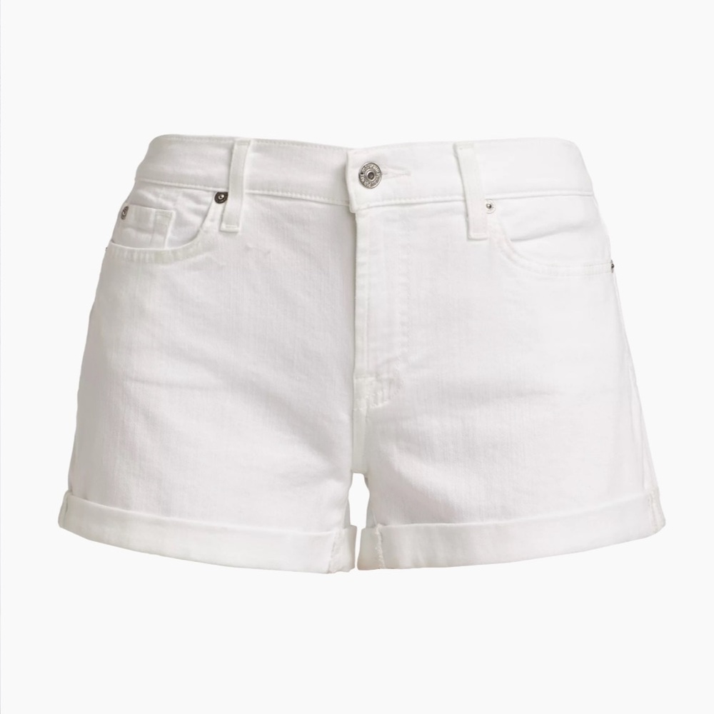 7 For All Mankind

Low-Rise Stretch Denim Rolled Shorts